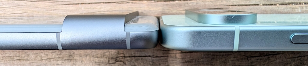 Seitenansicht Pixel 8 vs Pixel 9