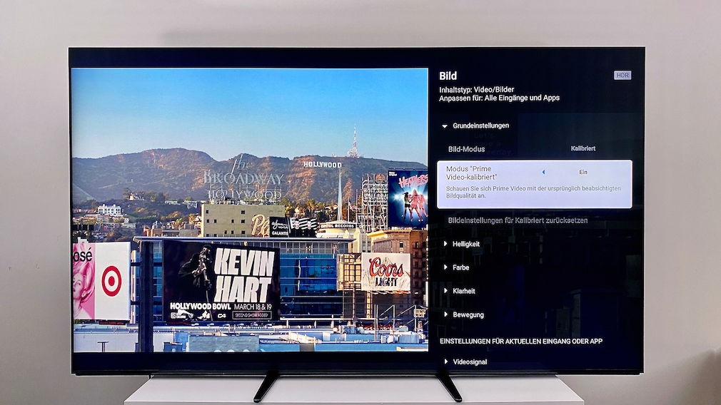 Für Streaming-Plattformen gibt es beim Sony Bravia 9 passende Bildmodi, die in der Praxis jedoch eher Nachteile als Vorteile bringen.