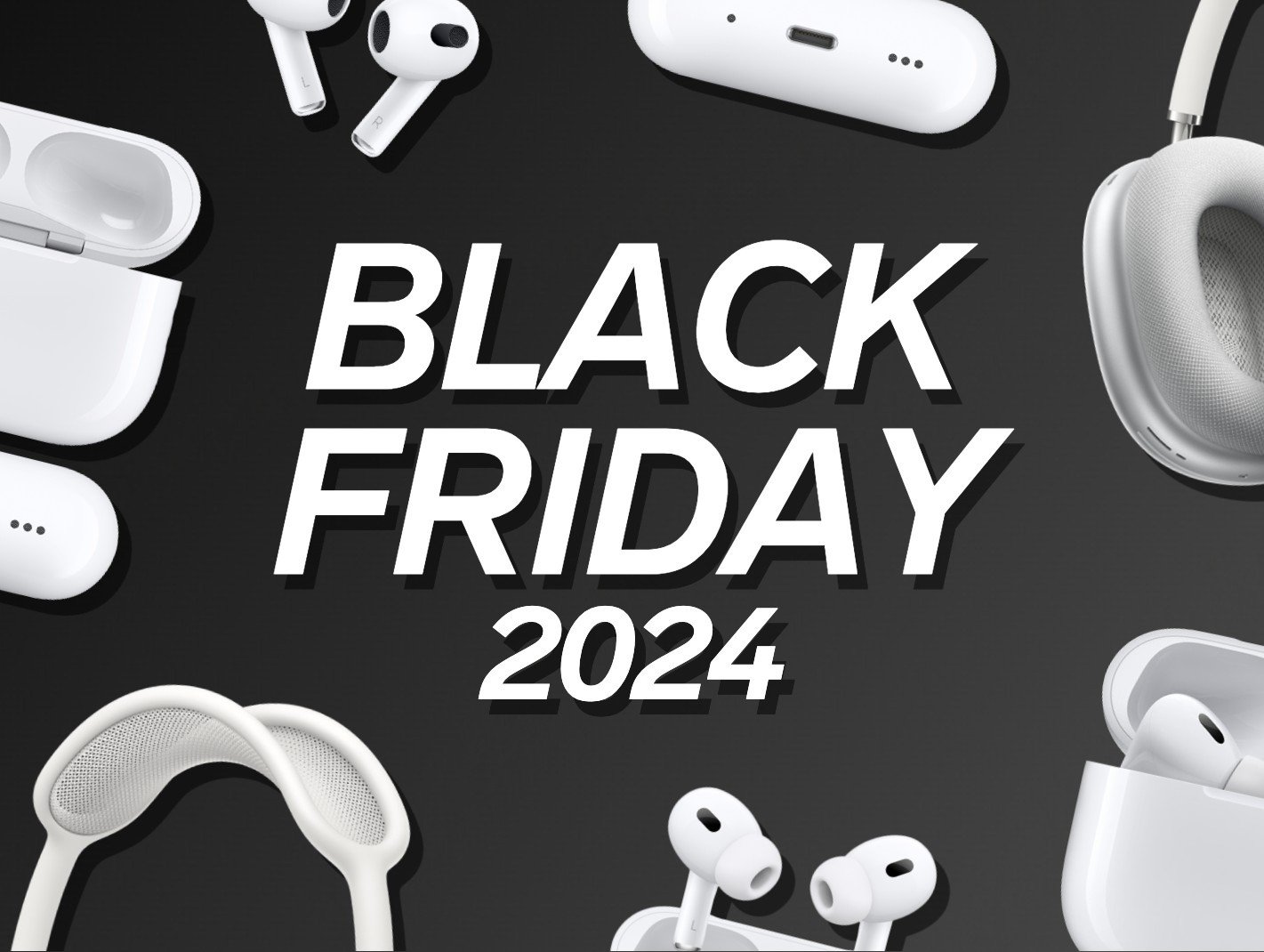 Beispielangebote für die AirPods am Black Friday 2024. 