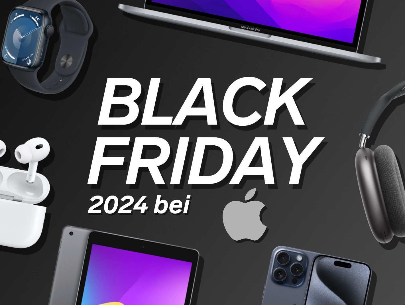 Beispielangebote für Apple am Black Friday 2024.