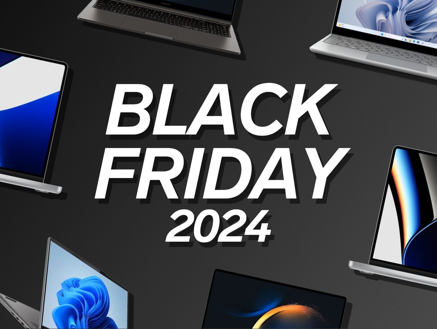 Beispielangebote für Laptops am Black Friday 2024.